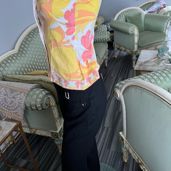 Authentic .Emilio Pucci sleeveless cotton Button Front Top, sz.S, excellent - Picture 4 of 11